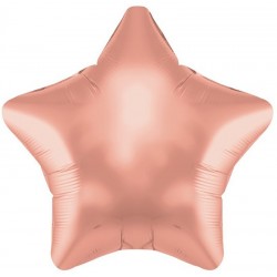 Balão Foil Rose Gold Estrela 48 cms