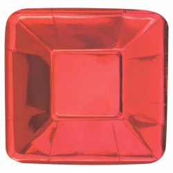 Prato Foil Vermelho 13 x 13 cms