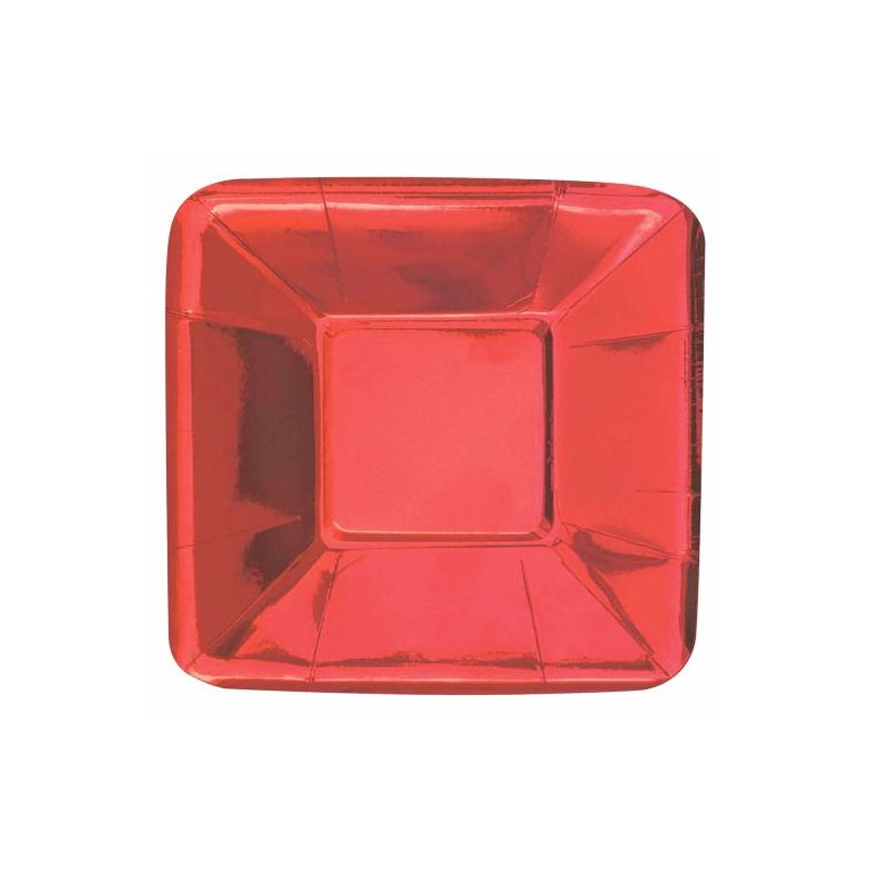 Prato Foil Vermelho 13 x 13 cms