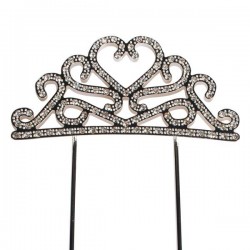 Topper Pick Diamante Tiara