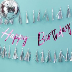 Banner Rosa Choc Happy Birthday