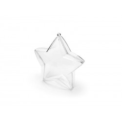 3 Caixas Estrela Transparentes 10 cms