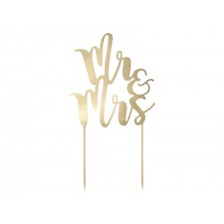 Cake topper Mr&Mrs, 25.5cm