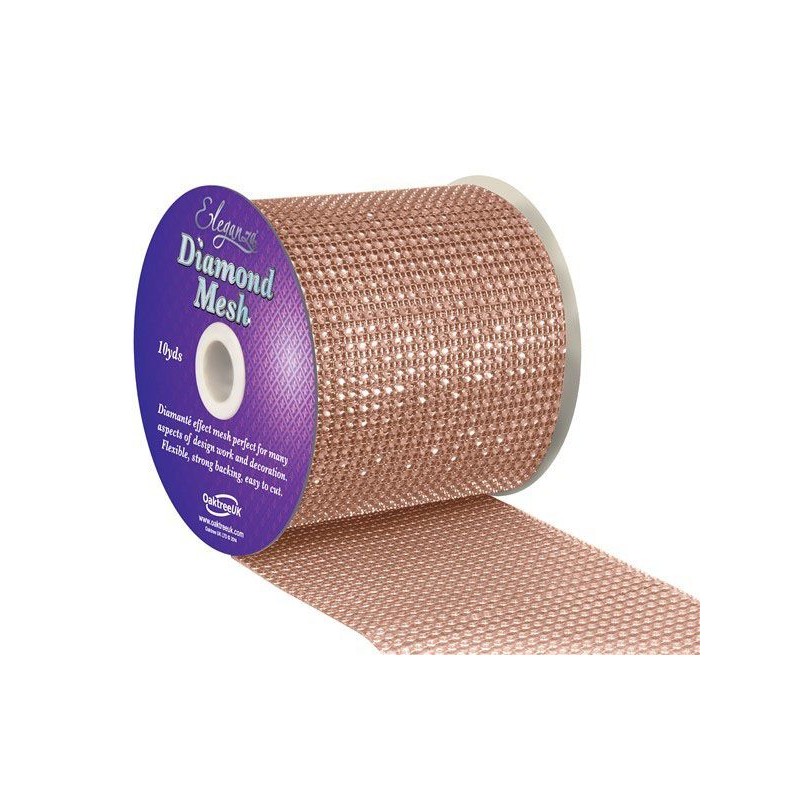 Fita Decorativa Diamante Rose Gold