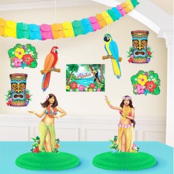 Kit Decoração Hawaiian Luau