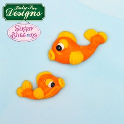 Molde Silicone Carangueijo e Peixes