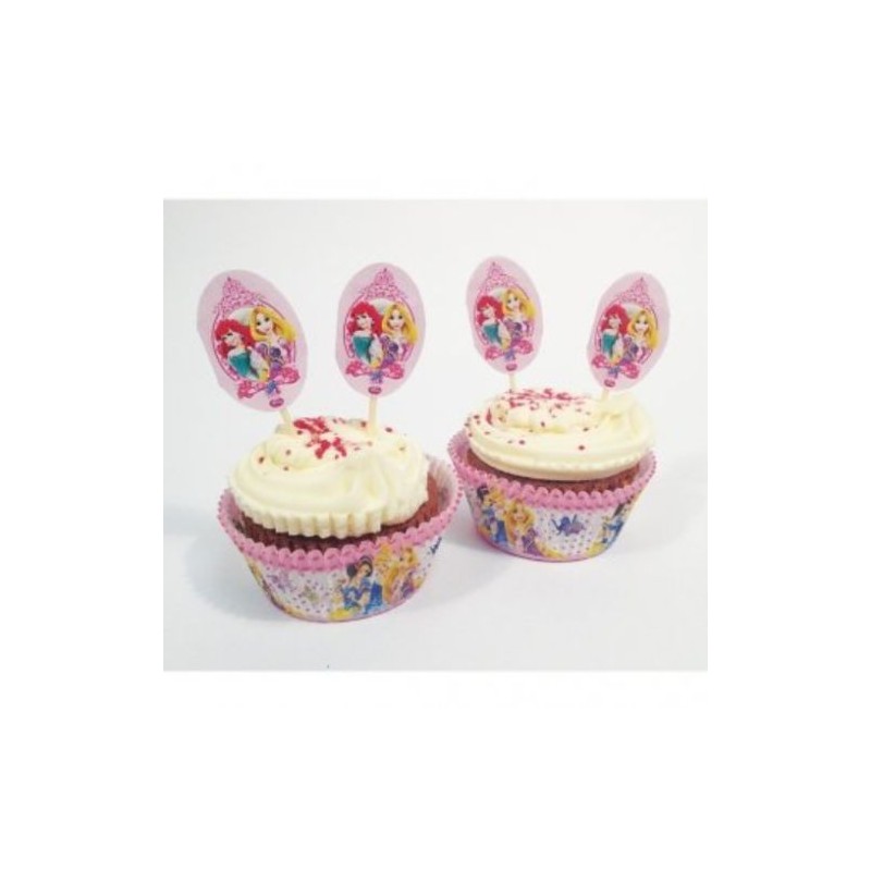 Kit Tacinhas e Picks Cup Cakes Princesas