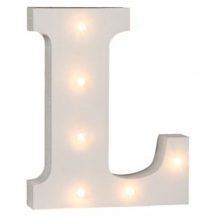 Letra Madeira Led 16 cms