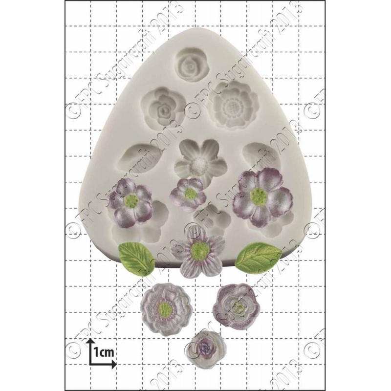 Molde Silicone Flores Decorativas