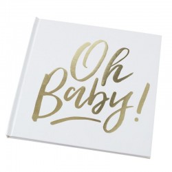 Livro Convidados OH BABY Dourado Foil