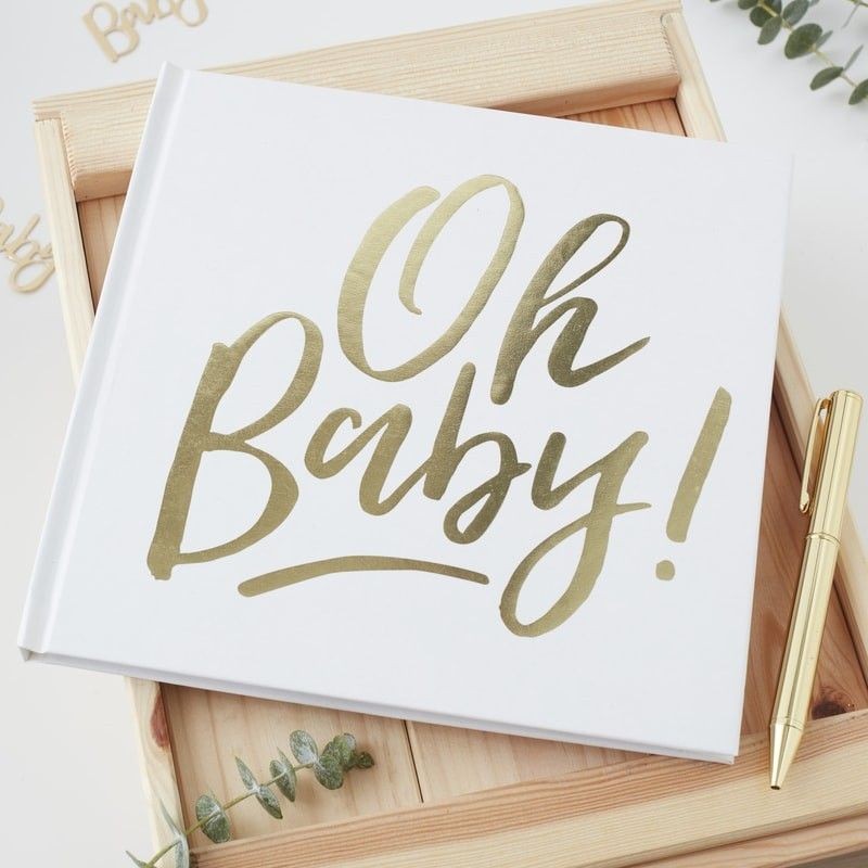 Livro Convidados OH BABY Dourado Foil