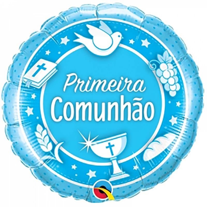 Balão Comunhão Azul