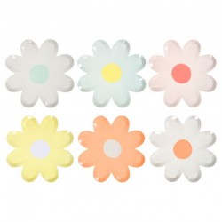 Pratos Flor Cor Pastel