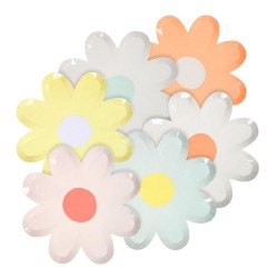 Pratos Flor Cor Pastel