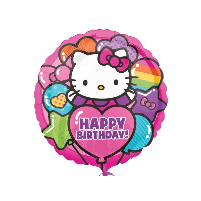 Balão Hello Kitty Happy Birthday