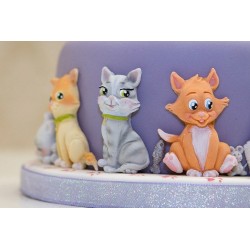 Molde Silicone Gatos