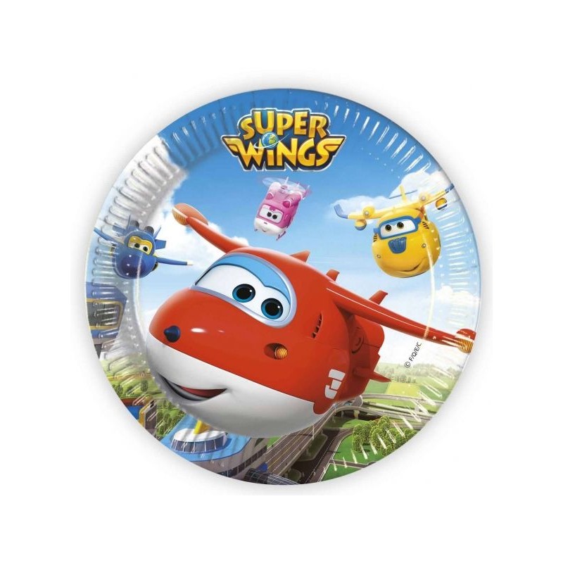 Pratos Super Wings 23 cms