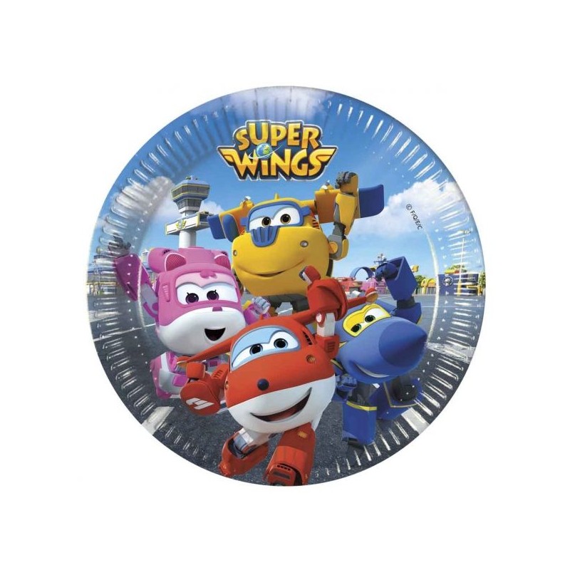 Pratos Super Wings 20 cms