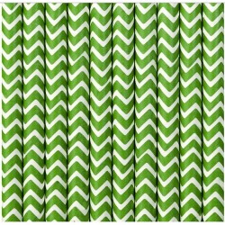 Palhinhas Chevron Brancas e Verdes