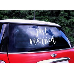 Autocolante Carro "Just Married"