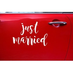 Autocolante Carro "Just Married"