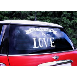 Autocolante Carro All you need is love, 33x45cm