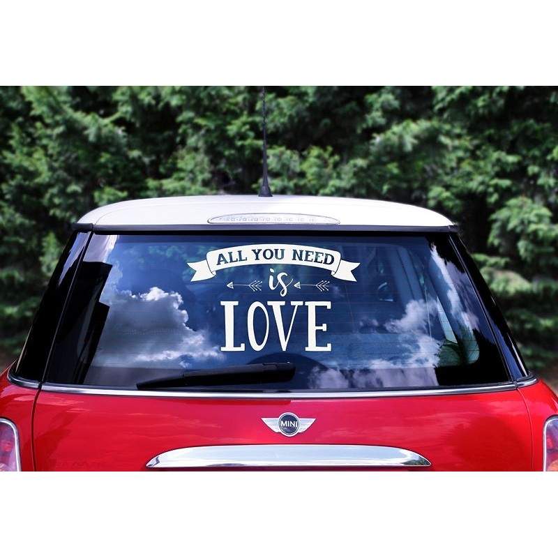 Autocolante Carro All you need is love, 33x45cm