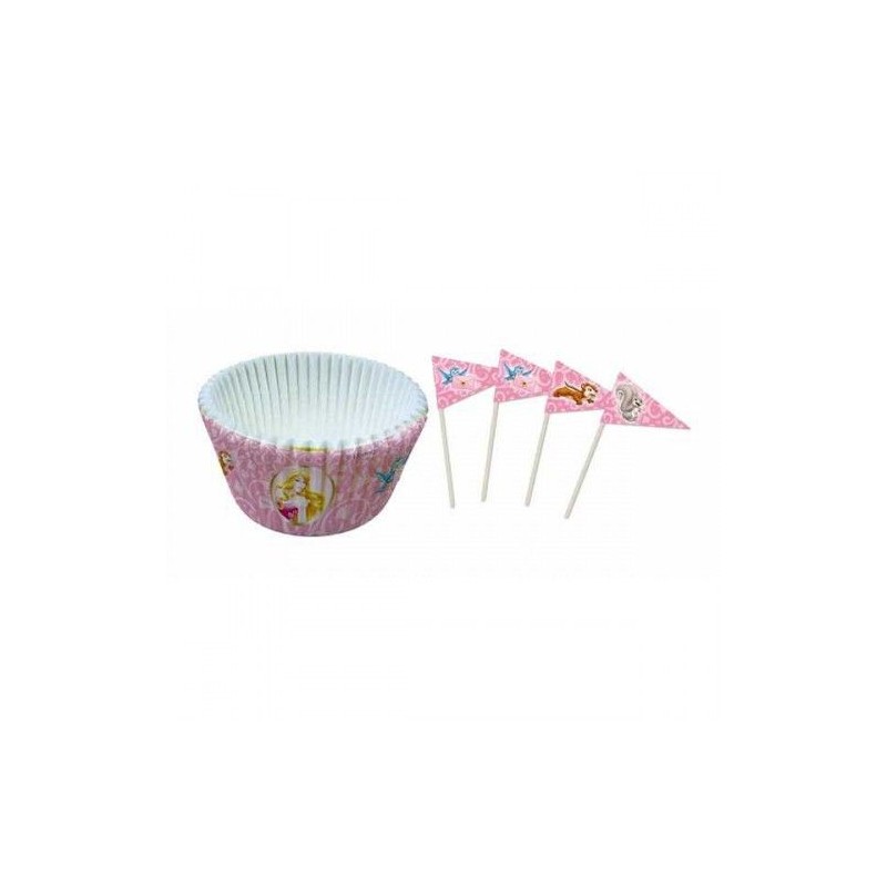 Kit Tacinhas e Picks Cup Cakes Princesas