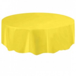 Toalha Amarelo Neon Redonda