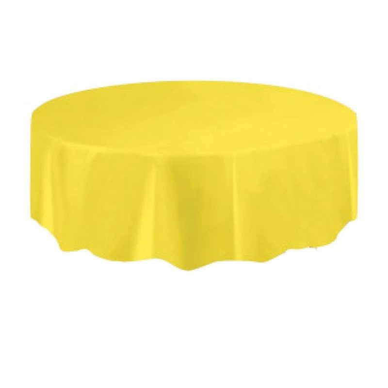 Toalha Amarelo Neon Redonda