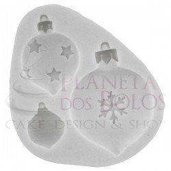 Molde Silicone Bolas de Natal