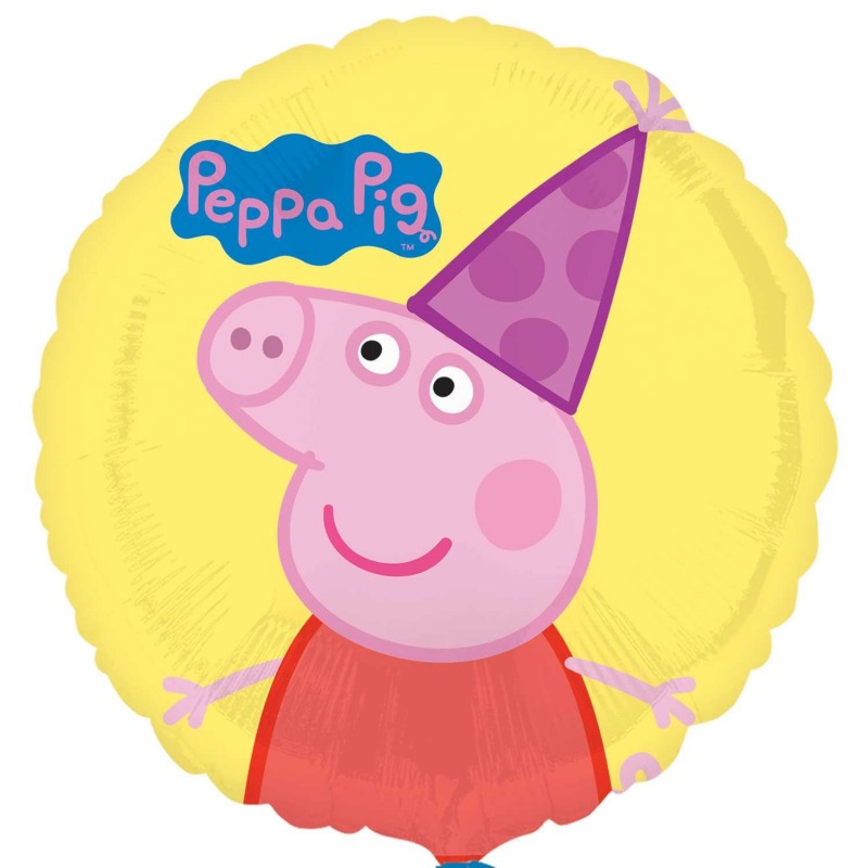 Balão Porquinha Peppa Chapeú