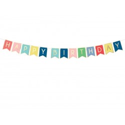 Banner Happy Birthday Color Mix