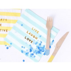 Guardanapos Yummy -Live Laugh Love Azul Pastel