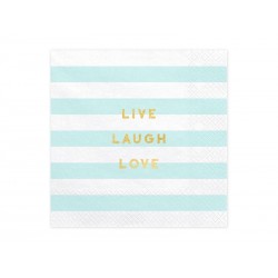 Guardanapos Yummy -Live Laugh Love Azul Pastel