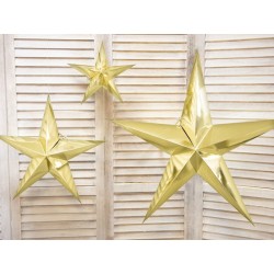 Estrela Papel Dourada 45 Cms