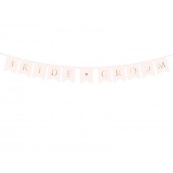 Banner Bride GroomRosa Claro  15 x 155 cm