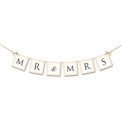 Banner MR & MRS, 77cm