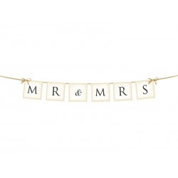 Banner MR & MRS, 77cm