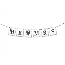 Banner MR MRS, 77cm