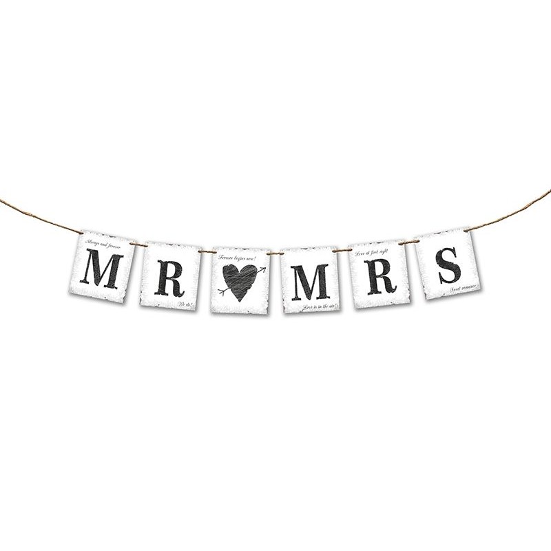 Banner MR MRS, 77cm