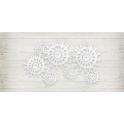 Roseta Floco de Neve 45 cms