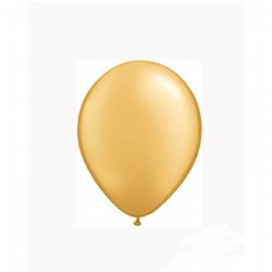 Balão Latex Dourado 12 cms ***