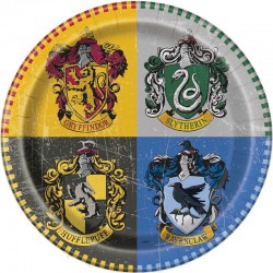 8 Pratos Harry Potter 22 cms