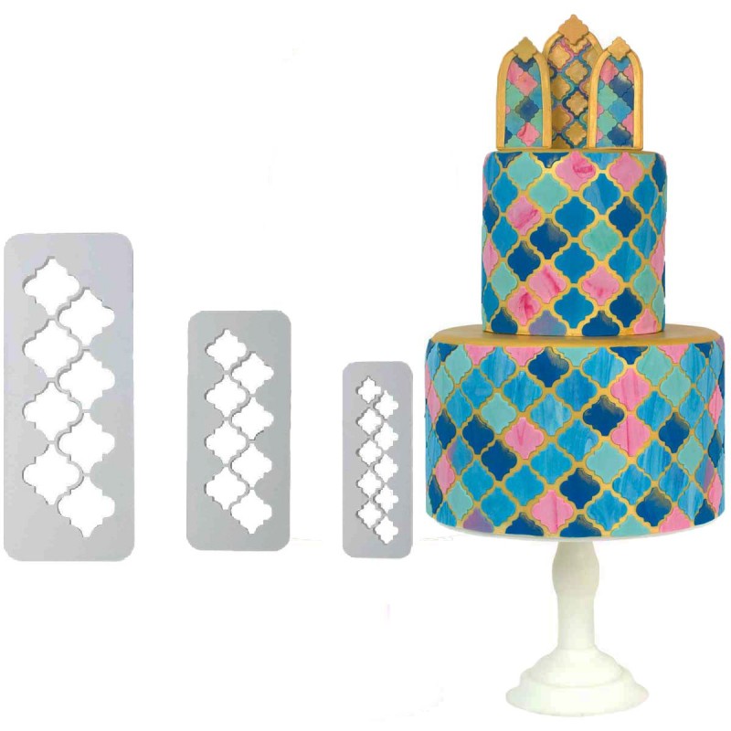 Set 3 Multicortadores Geométricos Morrocan Lantern