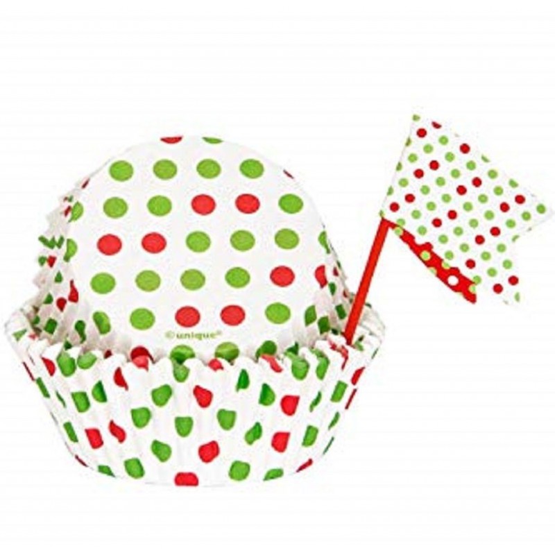 Kit Cup Cake Vermelho e Verde