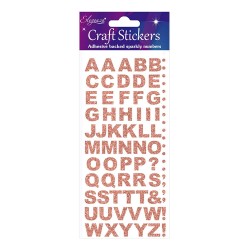 Set STICKERS ROSE GOLD ALPHABETO