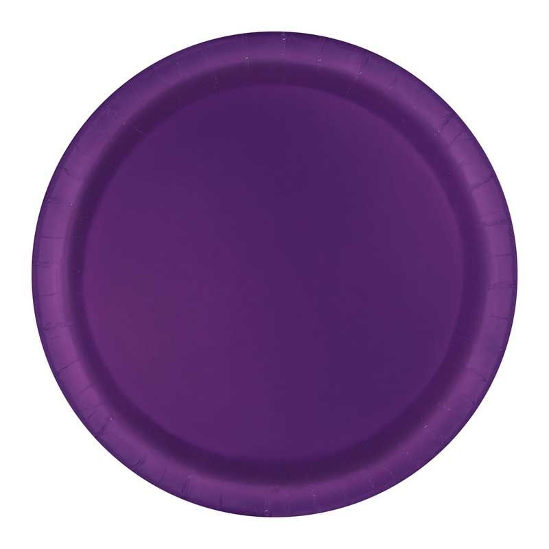 20 Pratos Roxo Profundo