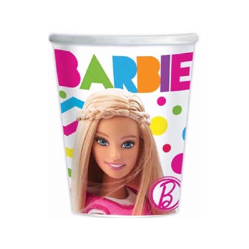 8 Copos Barbie