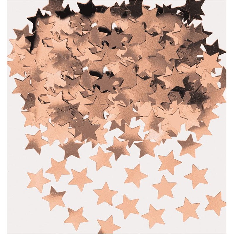 Confetis Estrelas Rose Gold 14grs